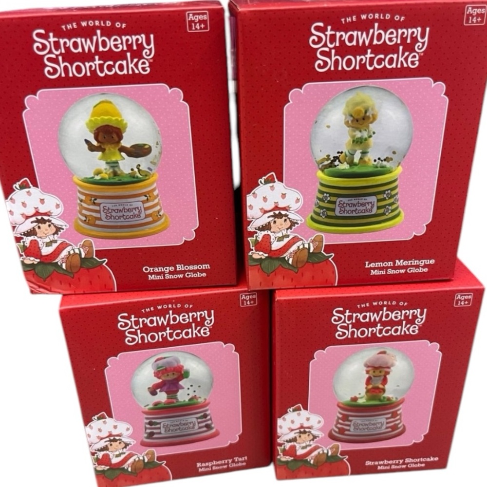 Strawberry Shortcake Snowglobe Complete Set of 4